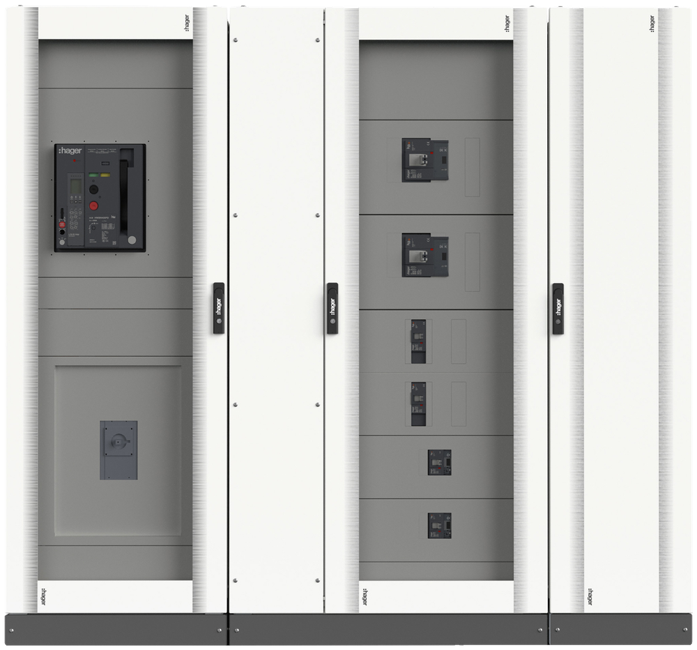 Closed Hager Quadro evo distribution enclosures